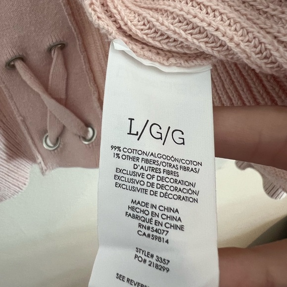 Cabi Knit Cardigan, Size L, Light Pink - Picture 6 of 6